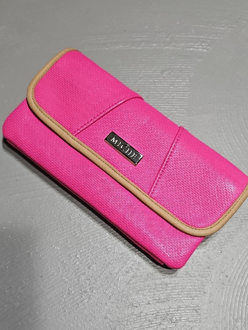MICHE Lives Miche Pink Women's Leather Wallet / Clutch ( Alexa )